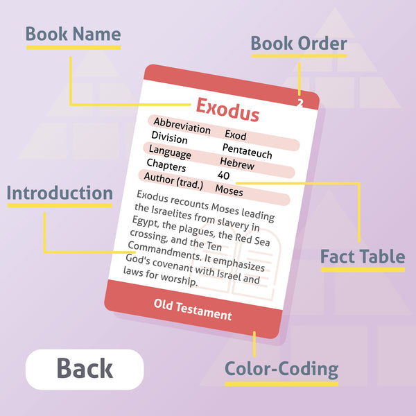 Books of the Christian Bible Educational Flashcards (New Edition)