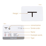 Korean vocabulary flashcards